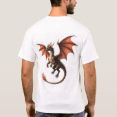 Unleash the Dragon: Fantasy Art Apparel T-Shirt (Rückseite)