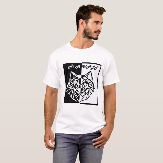 Unleash the Wild Within: Strong as Wolf T-Shirt (Vorne ganz)