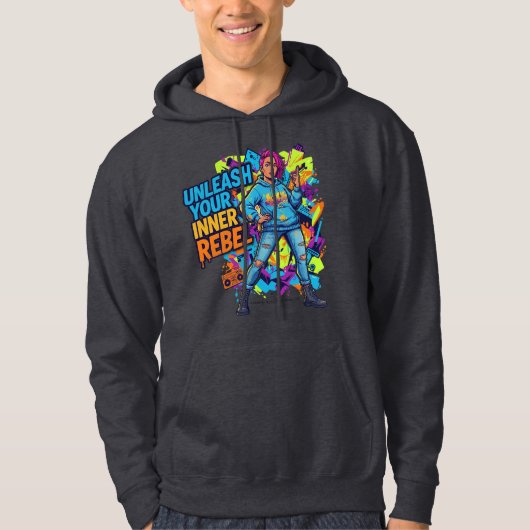 Unleash Your Inner Rebel - Hoodie - (Vorderseite)