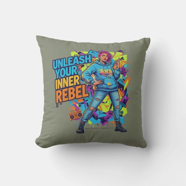 Unleash Your Inner Rebel -  Kissen (Vorderseite)