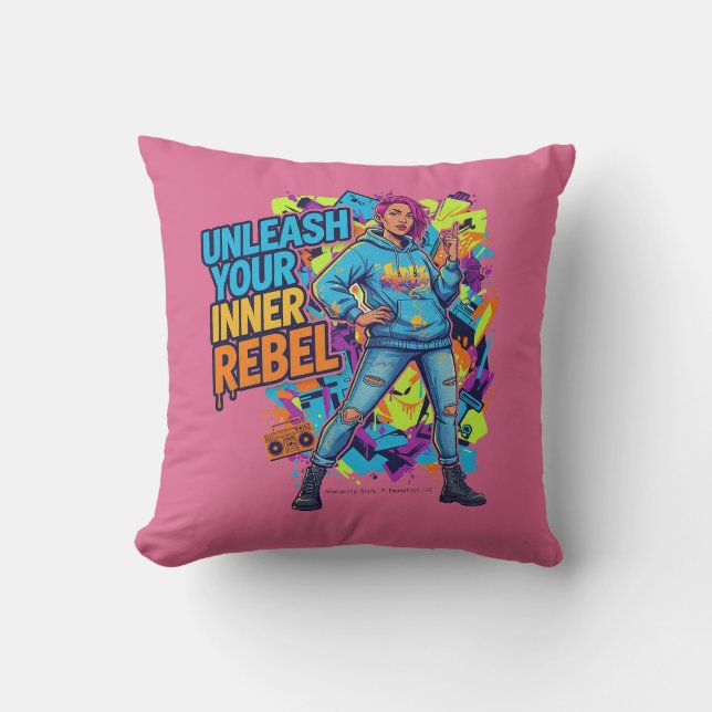 Unleash Your Inner Rebel -  Kissen (Vorderseite)