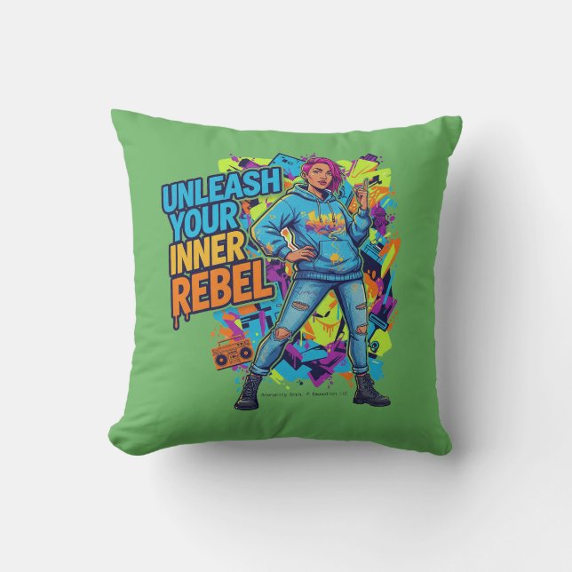 Unleash Your Inner Rebel -  Kissen (Vorderseite)
