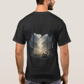 Unleashed - Gothic Web Typografy Graphic T-Shirt (Rückseite)