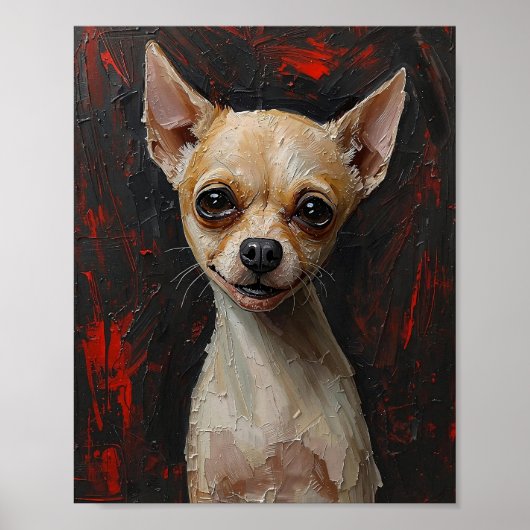 Unleashed Soul: Modern Expressionist Dog Art  Poster (Vorne)