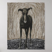 Unleashed Soul: Modern Expressionist Dog Art Poster (Vorne)