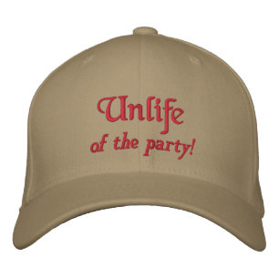 Unlife, vom Party! Bestickte Baseballkappe