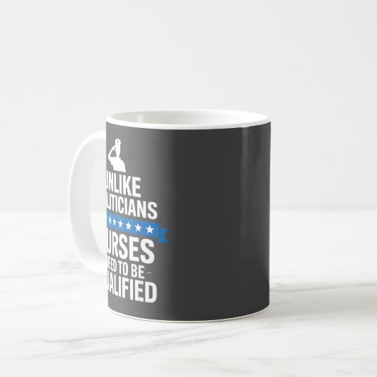 Unlike Liticians Nurses Need To Be Qualified Sarca Kaffeetasse (Vorderseite Links)