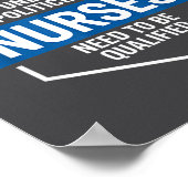 Unlike Liticians Nurses Need To Be Qualified Sarca Poster (Ecke)