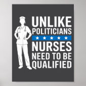 Unlike Liticians Nurses Need To Be Qualified Sarca Poster (Vorne)