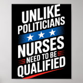 Unlike Liticians Nurses Need To Be Qualified Sarca Poster (Vorne)