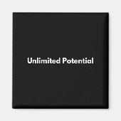 Unlimited Tential Insrational Motivational Everyda Magnet (Vorne)