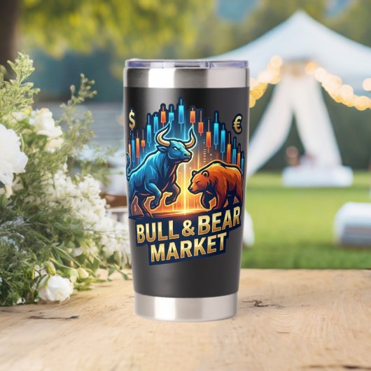 Unlimited Trading Stock Market Chart Athletic Thermobecher (Hochzeit (gedreht))