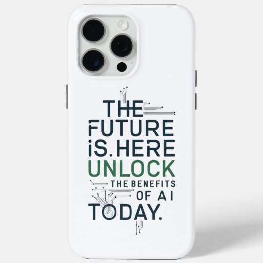 Unlock AI Future iPhone Case | Tech Revolution (Rückseite)