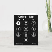 Unlock Me Phone Pcode Funny Gaming Christmas Gift Karte (Vorderseite)