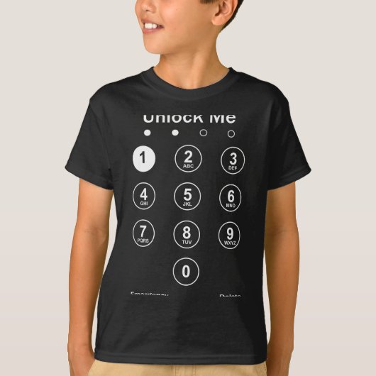 Unlock Me Phone Pcode Funny Gaming Christmas Gift T-Shirt (Vorderseite)