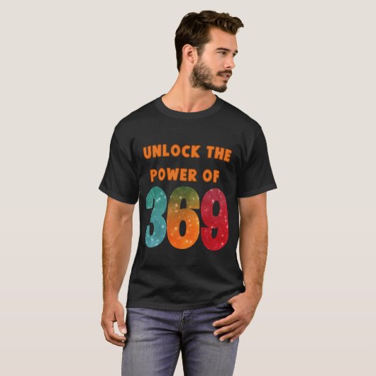 unlock the power, tshirt with magic Tesla numbers  (Vorne ganz)