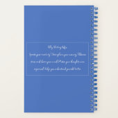 Unlock Your Thoughts Motivational Blue Notebook Notizblock (Rückseite)