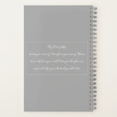 Unlock Your Thoughts Motivational gray Notebook  Notizblock (Rückseite)