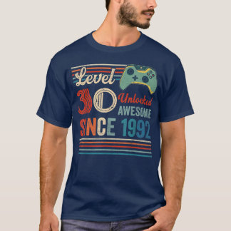Unlocked Level 30 Birthday 30 Year Old Video Game  T-Shirt