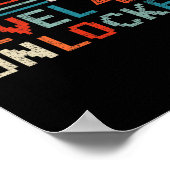 Unlocked Level 40 Birthday Boy Video Game Controll Poster (Ecke)