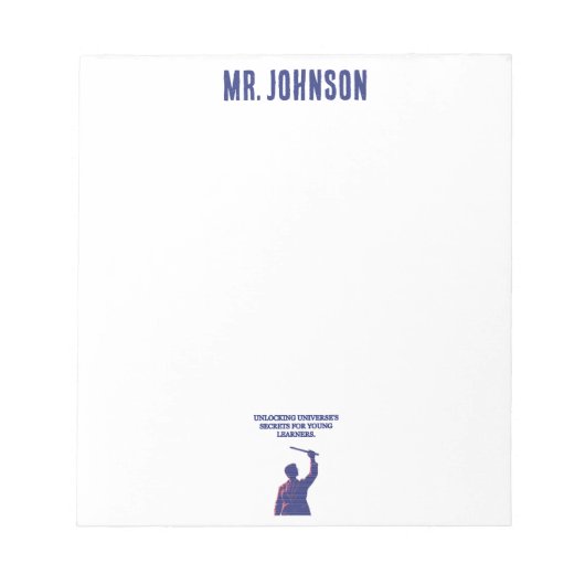 Unlocking Universe Secrets Young Learners Science Notizblock (Vorderseite)