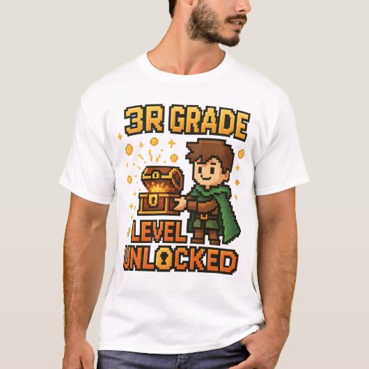 Unlocks T - Shirt der dritten Stufe - Pixel Adv (Vorderseite)