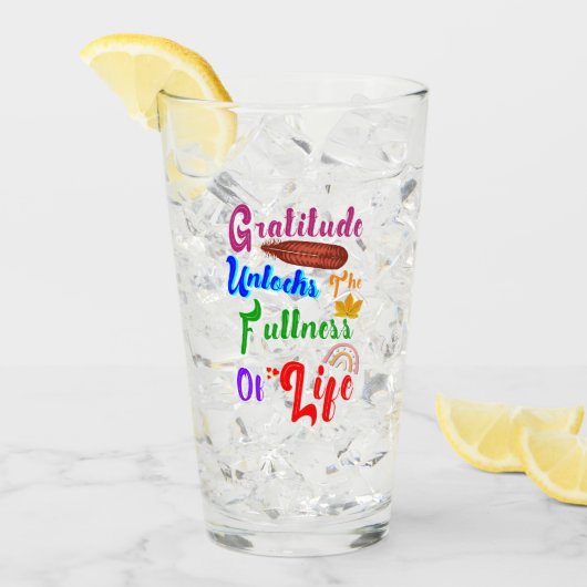 Unlocks The Fullness of Life Glas (Vorderseite Ice)
