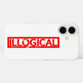 Unlogische Briefmarke Case-Mate iPhone Hülle (Rückseite (Horizontal))
