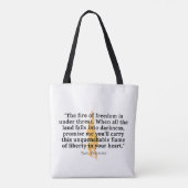 Unlöschbare Flamme - Tasche (Rückseite)