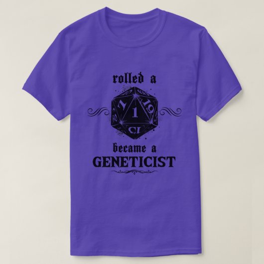 Unluck Roll Geneticist T-Shirt (Design vorne)
