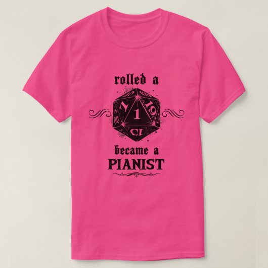Unluck Roll Pianist T-Shirt (Design vorne)