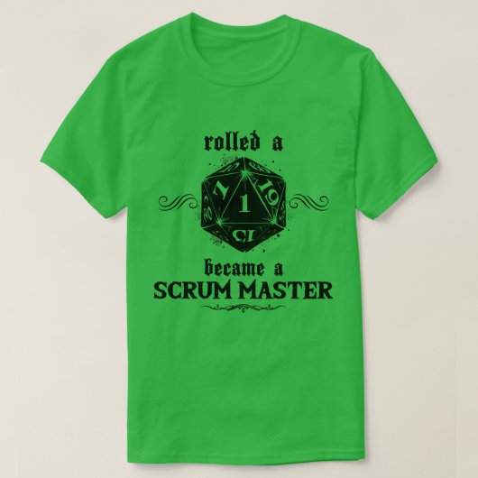 Unluck Roll Scrum master T-Shirt (Design vorne)