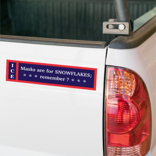 Unmask Ice Bumper Sticker Autoaufkleber (Auf Lkw)