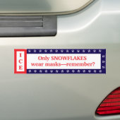 Unmask ICE Snowflakes Bumper Sticker Autoaufkleber (Auf Auto)