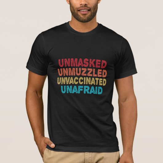 Unmaskierte, ungeimpfte ungeimpfte, unscharfe Sonn T-Shirt (Vorderseite)