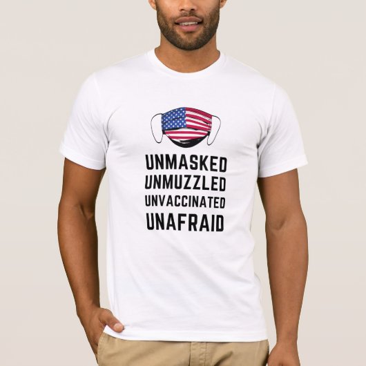 Unmaskiertes, ungeimpftes ungeimpftes Shirt (Vorderseite)