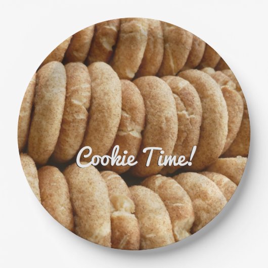 Unmengen von Snickerdoodles Pappteller (Vorderseite)