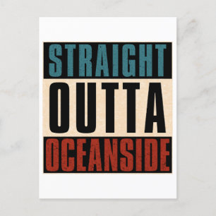 Unmittelbar am Ozean California CA Postkarte
