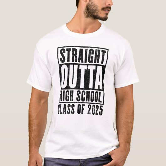 Unmittelbar an der High School 2025 (Not leidend) T-Shirt (Vorderseite)