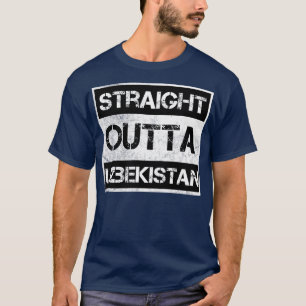 Unmittelbar außerhalb Usbekistans Reisegepäck Land T-Shirt