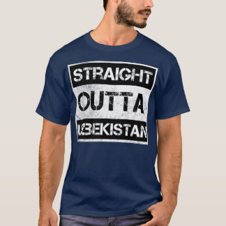 Unmittelbar außerhalb Usbekistans Reisegepäck Land T-Shirt