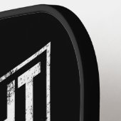 Unmittelbar dahinter - Den Text der 1980er-Jahre b Pickleball Schläger (Linke Seite)