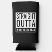 Unmittelbar dahinter fügt Ihr Text lustige Meme Fu Selters Dosenkühler (Vorderseite)