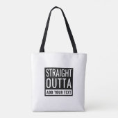 Unmittelbar dahinter fügt Ihr Text Spaß Parody Fun Tasche (Rückseite)