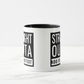 Unmittelbar dahinter fügt Ihr Text Spaß Parody Fun Tasse (Zentrum)