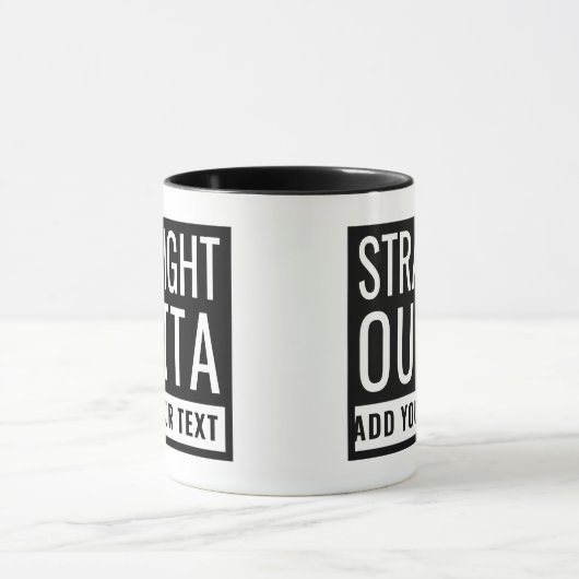 Unmittelbar dahinter fügt Ihr Text Spaß Parody Fun Tasse (Zentrum)