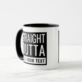 Unmittelbar dahinter fügt Ihr Text Spaß Parody Fun Tasse (Vorderseite Links)