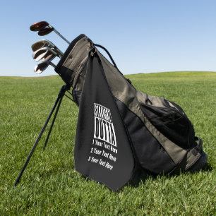 Unmittelbar dahinter Hinzufügen von Position 3 Tex Golfhandtuch