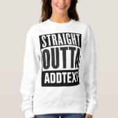 Unmittelbar hinter dem Text Sweatshirt (Vorderseite)