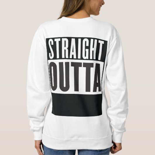 Unmittelbar hinter dem Text Sweatshirt (Rückseite)